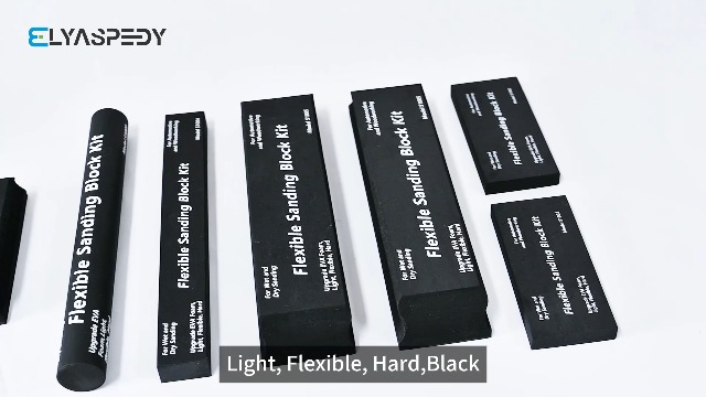 Elyaspedy 2024 Upgrade Sanding Block Kit 7 Piece,Flexible EVA Foam